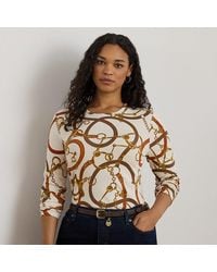 Ralph Lauren - Ralph Lauren Belting-Print Cotton Long-Sleeve Tee - Lyst
