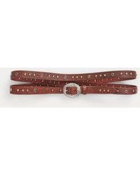 RRL - Tooled Leather Double-Wrap Belt - Lyst