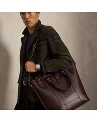 Polo Ralph Lauren - Heritage Leather Medium Tote - Lyst
