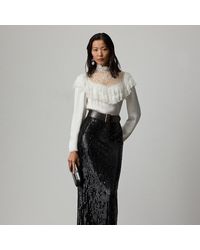 Ralph Lauren - Tüll-Maxirock Winslow Mit Verzierung - Lyst