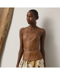 Ralph Lauren - Chelsey Lambskin Bustier - Lyst