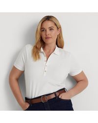 Lauren by Ralph Lauren - Pique Polo Shirt - Lyst