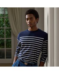 Ralph Lauren - Striped Lisle Long-Sleeve T-Shirt - Lyst