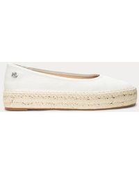 Ralph Lauren - Ralph Lauren Luize Canvas Ballet Espadrille - Lyst