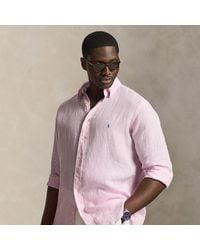Ralph Lauren - Striped Linen Shirt - Lyst