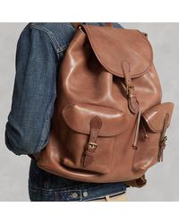 Ralph Lauren - Heritage Leather Backpack - Lyst