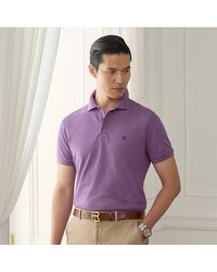 Ralph Lauren - Custom Slim Fit Piqué Polo Shirt - Lyst