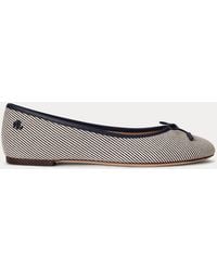 Ralph Lauren - Jayna Textured Twill Flat - Lyst