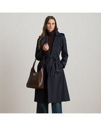 Ralph Lauren - Zweireihiger Trenchcoat Mit Gürtel - Lyst