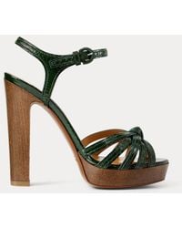 Ralph Lauren - Kieran 125 Mm Ayers Platform Sandal - Lyst