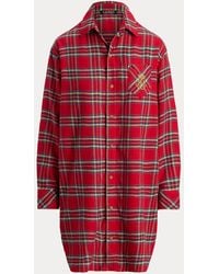 Ralph Lauren - Chemise De Nuit Écossaise Sergé Gratté - Lyst