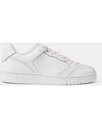 Polo Ralph Lauren - Court Leather Trainer - Lyst