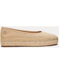 Ralph Lauren - Ralph Lauren Luize Canvas Ballet Espadrille - Lyst