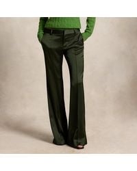 Polo Ralph Lauren - Low-Rise Satin Kick-Flare Trouser - Lyst
