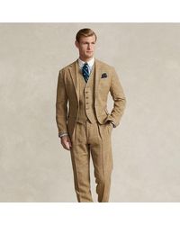Polo Ralph Lauren - Karierte Tweed-Anzughose mit Falten - Lyst