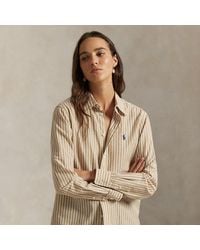 Polo Ralph Lauren - Classic Fit Striped Cotton-Linen Shirt - Lyst