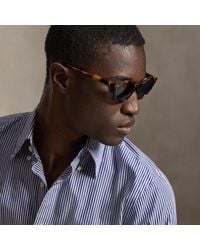 Ralph Lauren - Rugby-Stripe Round Sunglasses - Lyst