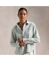 Ralph Lauren - Verkürztes, Kastenförmiges Chambray-Hemd - Lyst