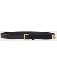 Ralph Lauren - Pebbled Leather Skinny Belt - Lyst