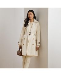 Ralph Lauren - Double-Breasted Cotton-Blend Trench Coat - Lyst