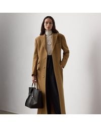 Ralph Lauren - Amory Wollen Jas Met Visgraatmotief - Lyst