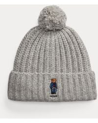 Polo Ralph Lauren - Polo Bear Wool-Blend Pom-Pom Beanie - Lyst