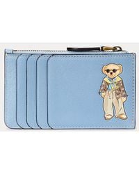 Polo Ralph Lauren - Polo Bear Leather Zip Card Case - Lyst