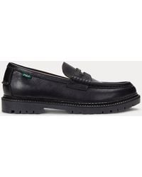 Polo Ralph Lauren - Leder-Pennyloafer Jett Mit Profilsohle - Lyst