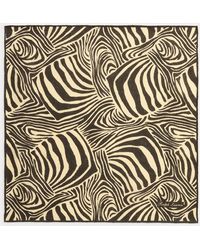 Ralph Lauren - Zebra-Print Linen Pocket Square - Lyst