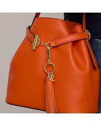 Ralph Lauren - Logo & Leather Tassel Charm - Lyst