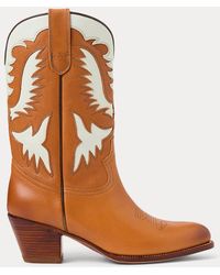 Polo Ralph Lauren - Leather Cowboy Boot - Lyst