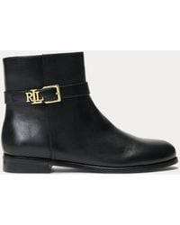 Ralph Lauren - Brooke Ii Calfskin Bootie - Lyst