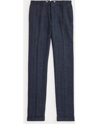 RRL - Slim Fit Linen-Blend Herringbone Trouser - Lyst