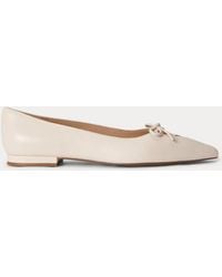 Ralph Lauren - Londyn Lace-Up Nappa Leather Ballet Flat - Lyst