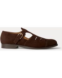 Ralph Lauren - Calf-Suede Fisherman Sandal - Lyst