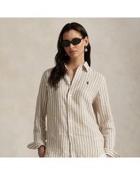 Polo Ralph Lauren - Classic Fit Gestreept Linnen Overhemd - Lyst