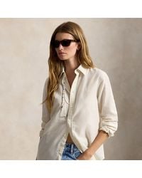 Polo Ralph Lauren - Classic Fit Striped Cotton-Linen Shirt - Lyst