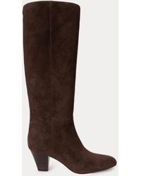 Ralph Lauren - Emersyn Suede Tall Boot - Lyst