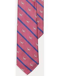 Polo Ralph Lauren - Cravate club rayée en reps de soie - Lyst