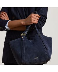 Ralph Lauren - Sheep-Suede Small Tasha Tote Bag - Lyst
