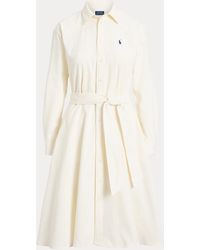 Polo Ralph Lauren - Belted Corduroy Shirtdress - Lyst