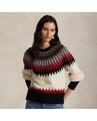 Polo Ralph Lauren - Geometric Fair Isle Long Sleeve Sweater - Lyst