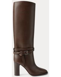 Ralph Lauren - Ralph Lauren Donnely 90 Mm Calfskin Boot - Lyst