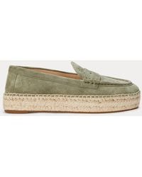 Ralph Lauren - Espadrilles Style Mocassin Luize En Daim - Lyst
