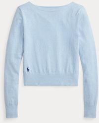 Polo Ralph Lauren - Trui Met Boothals Van Katoenmix - Lyst