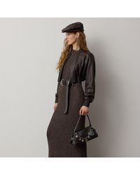 Ralph Lauren - Windi Silk-Blend Mouliné Day Dress - Lyst