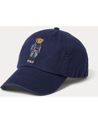 Ralph Lauren - Cotton Hat With Bear Embroidery - Lyst