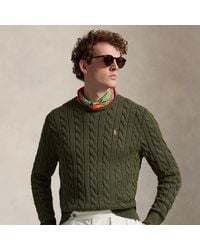 Polo Ralph Lauren - Cable-Knit Cotton Sweater - Lyst