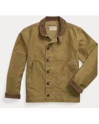RRL - Corduroy-Collar Cotton Deck Jacket - Lyst