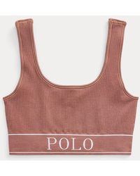 Polo Ralph Lauren - Seamless Cropped Scoopneck Tank - Lyst